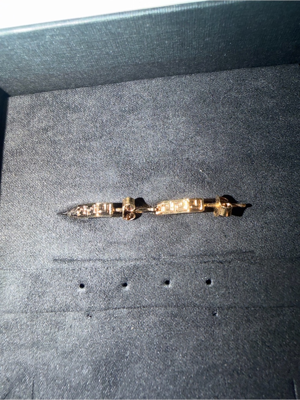 New Versace Greca Gold Hoop Earrings - Picture 9 of 9